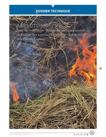 DTD 196-1 : Feux de tourbières – Balance environnementale de l’usage des agents d’extinction – Application aux Hautes Fagnes