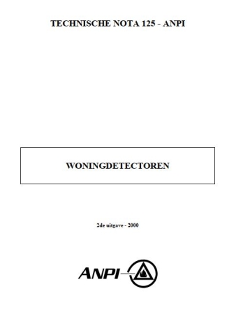 NTN 125 Détecteurs domestiques de fumée / Woningdetectoren
