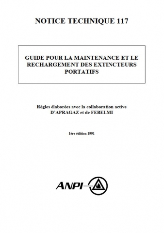 NTN 117 Guide pour la maintenance et le rechargement des extincteurs