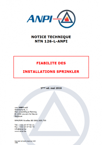 NTN 126-I Reliability of sprinkler systems : Part I (F/N)