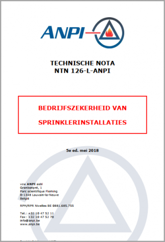 NTN 126-L Bedrijzekerheid van sprinklerinstallaties : Deel L