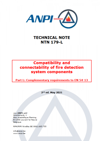 NTN 179-L Compatibility and connectability of fire detection system components