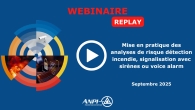 Implementation of fire detection risk analyses, signaling with sirens or voice alarm