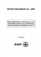 NTN 122 Prescriptions pour soudures pour conduites sprinkler