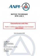 NTN 148-C Couvertures anti-feu : Partie C : Schéma de certification sous la marque ANPI/BENOR