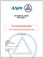 NTN 180-L Fire Extinguishing balls Part L : Prescriptions and tests