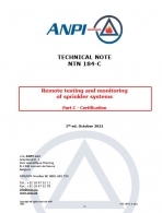 NTN 184-C Remote testing and monitoring of sprinkler systems Part C - Certification