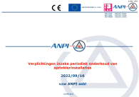 Verplichtingen inzake periodiek onderhoud van sprinklerinstallaties